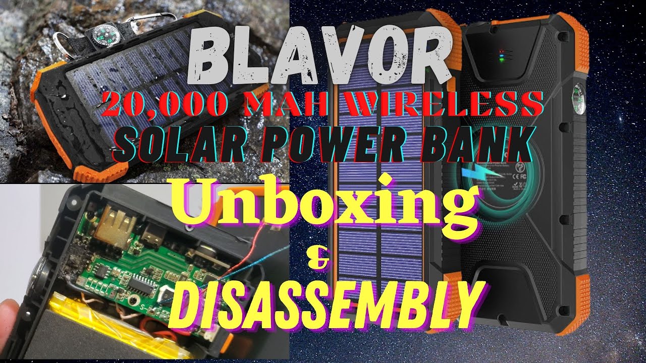 Blavor Solar Power Bank Manual