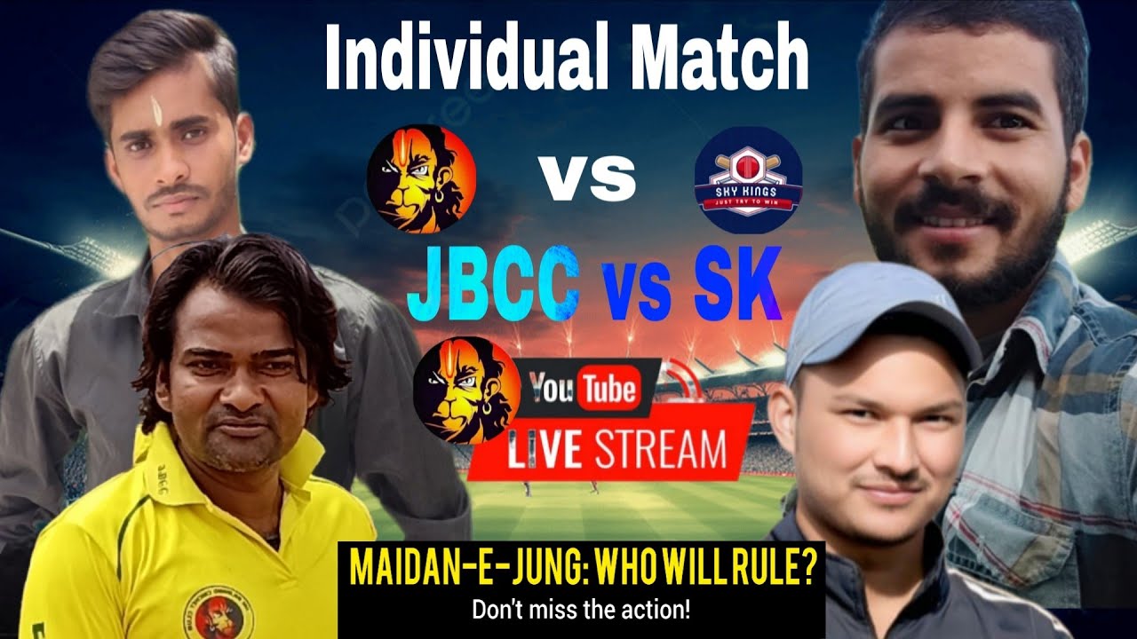 MAIDAN-E-JUNG: WHO WILL RULE?| Jai Bajrang Cricket Club vs Sky Kings| Individual Match Live🎦
