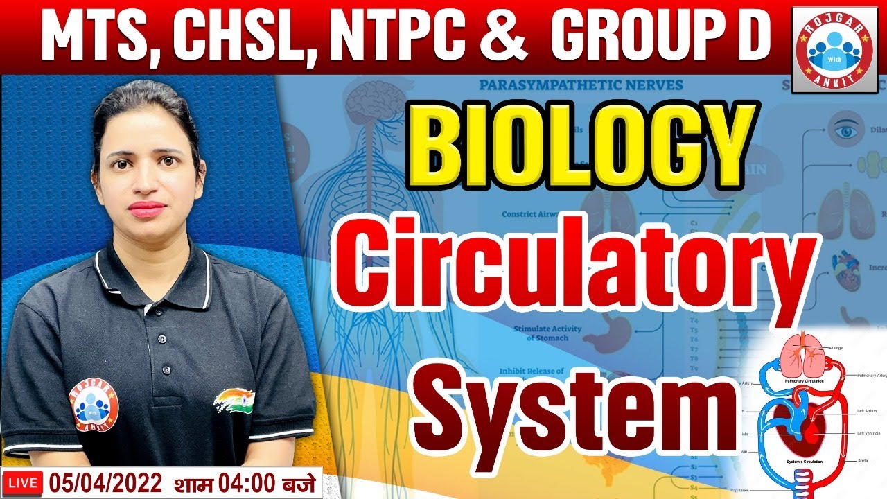 Circulatory System | परिसंचरण तंत्र | Biology For Group D/CHSL/MTS/NTPC ...