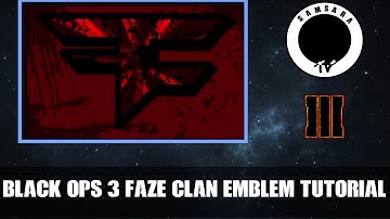 Call of Duty Black ops 3 FaZe Clan Emblem tutorial!