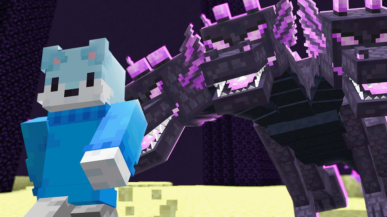 واجهت أقوى تنين في ماين كرافت !