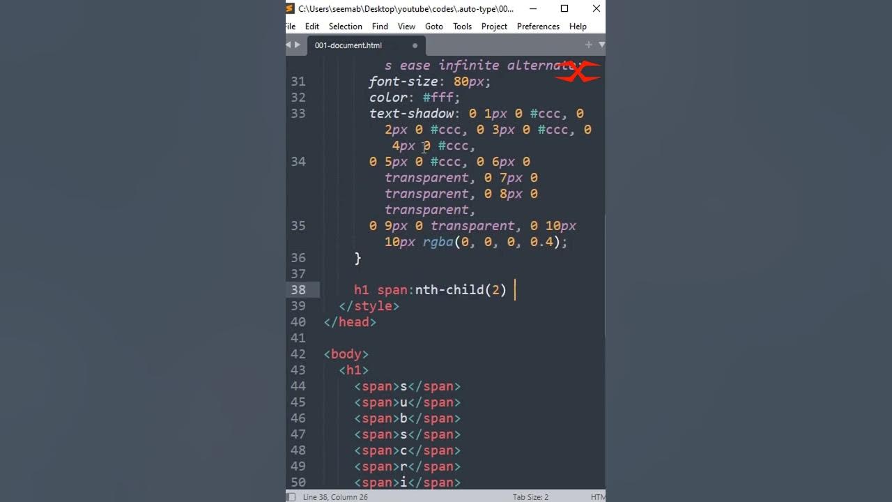 Jumping Text HTML CSS - YouTube