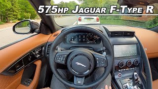 Jaguar F-Type R Convertible - The 575hp British V8 You NEED TO HEAR (POV Binaural Audio)