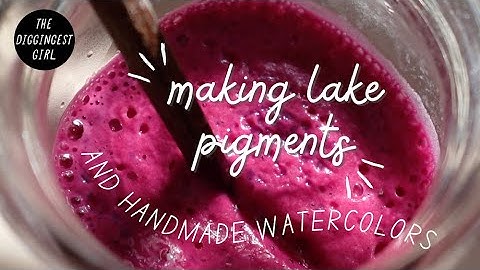 Making Paints from Flowers & Vegetables: Lake Pigments and Handmade Watercolors || DIY pigments 🌼