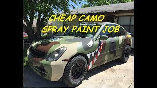How To Spray Can Paint Camo.
