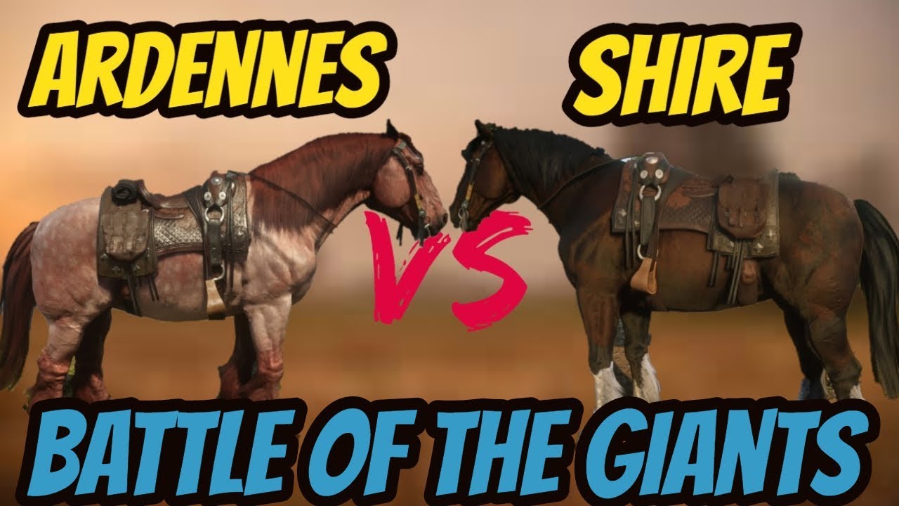 RDR 2 Ardennes VS Shire! Battle Of The Giants! YouTube