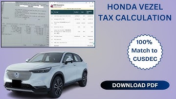 Real CUSDEC vs Online Tax Calculator | Honda Vezel Import Tax Accuracy Test (Sri Lanka)