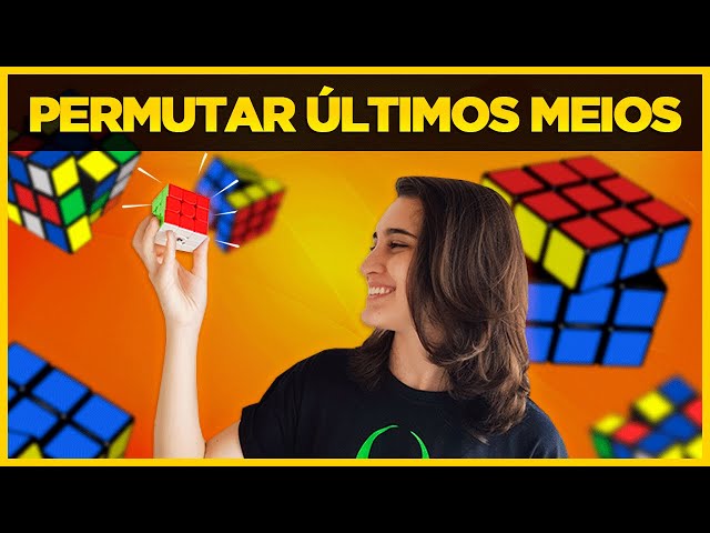 Como MONTAR o CUBO MÁGICO - PASSO 7 (Meios da última camada) 