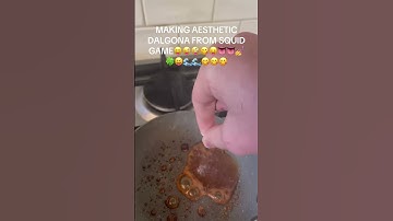 MAKING DALGONA I BURNED MY FINGER