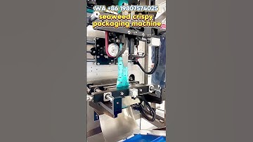 Seaweed crisp packaging machine, suitable for packaging various granules and powders #machine