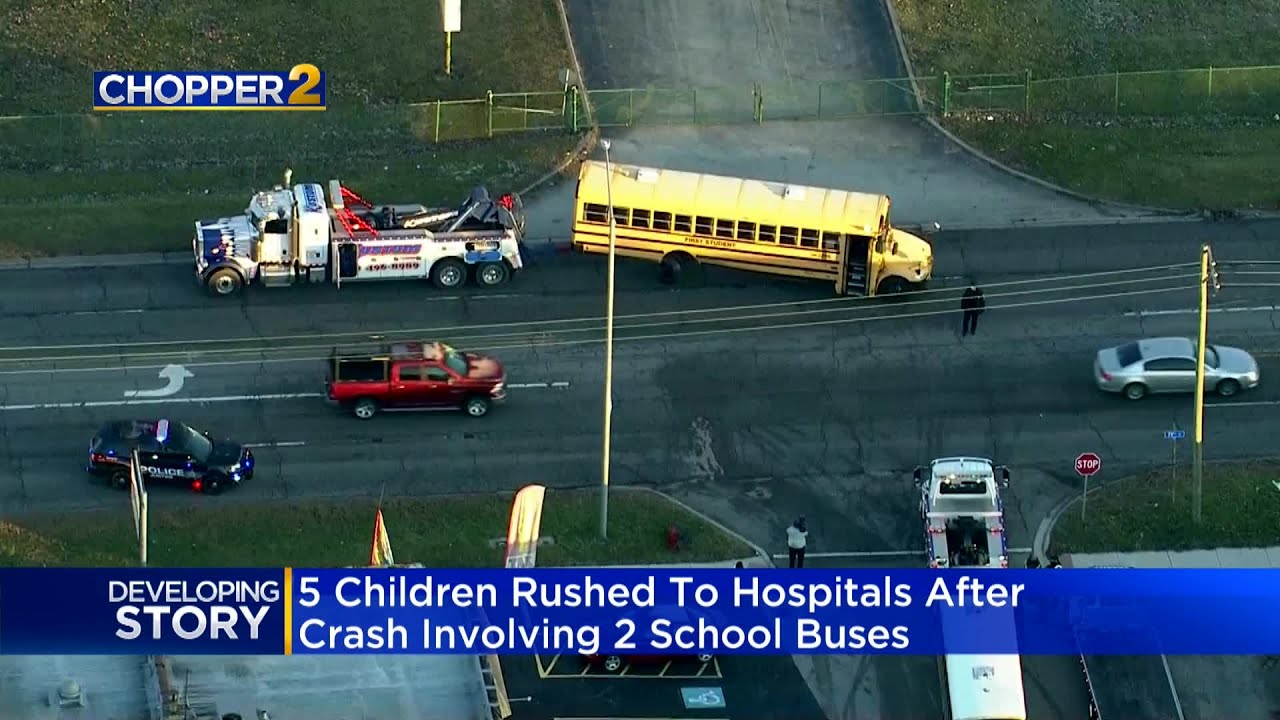 Crash Involving 2 School Buses In Justice Sends 5 Children To Local ...