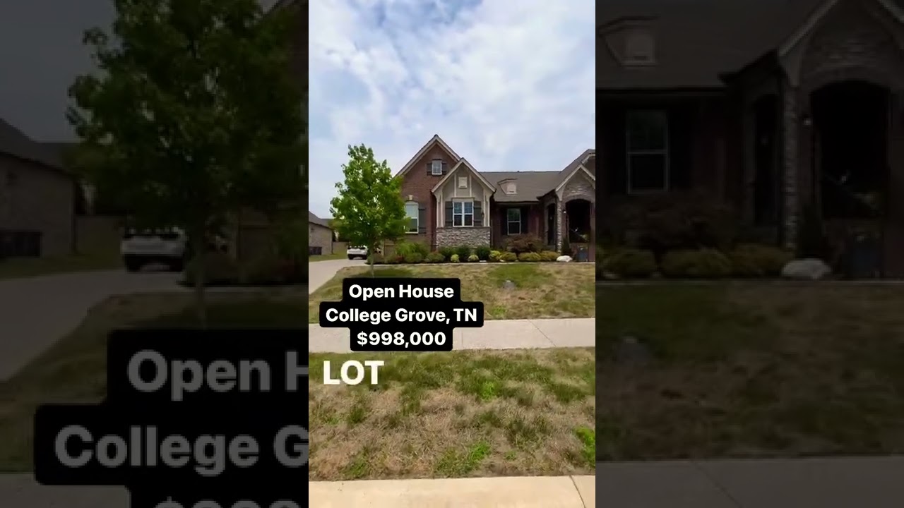 College Grove TN Listing under $1M! 6664 Edgemore Dr. 3 beds 3.5baths 3838 Sq Feet.