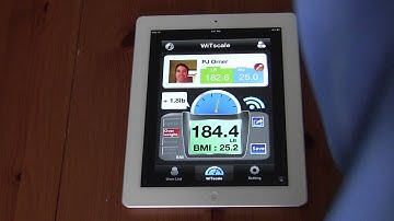 Bluetooth 4.0 aka Bluetooth Smart Ready body scale setup demonstration with ipad3