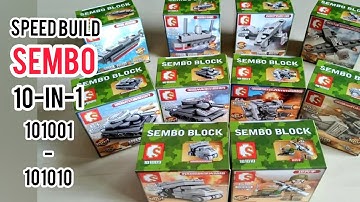 Sembo Block Empires of Steel 10-in-1 101001-101010 | Speed Build