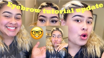 Eyebrow tutorial: UPDATED ROUTINE