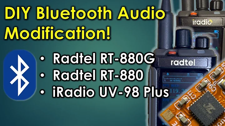 EB022 - Radtel RT-880, RT-880G & iRadio UV98 Plus Bluetooth Audio Modification