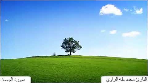 القارئ محمد طه الراوي | سورة الجمعة