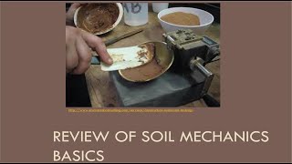 CEEN 641 - Lecture 1 - Crash Course Review of Basic Soil Mechanics