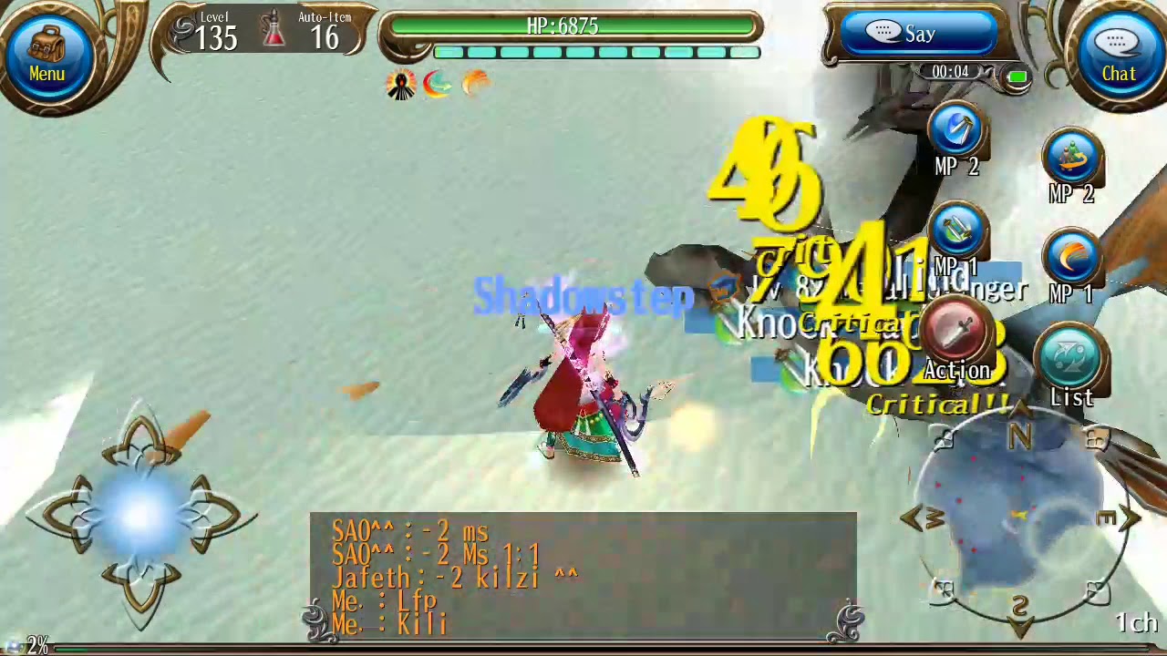 Toram Online - Dual Wield solo Metal Stinger (33 seconds, no buff item, no revita)