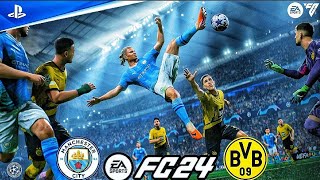 FIFA 24 - Manchester City vs Borussia Dortmund / Champions League / PS5™ Gameplay / ERLING HAALAND