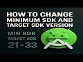 How to Change Minimum SDK Version in Android Studio | Step by Step Guide #codingtutorial #java #ai 