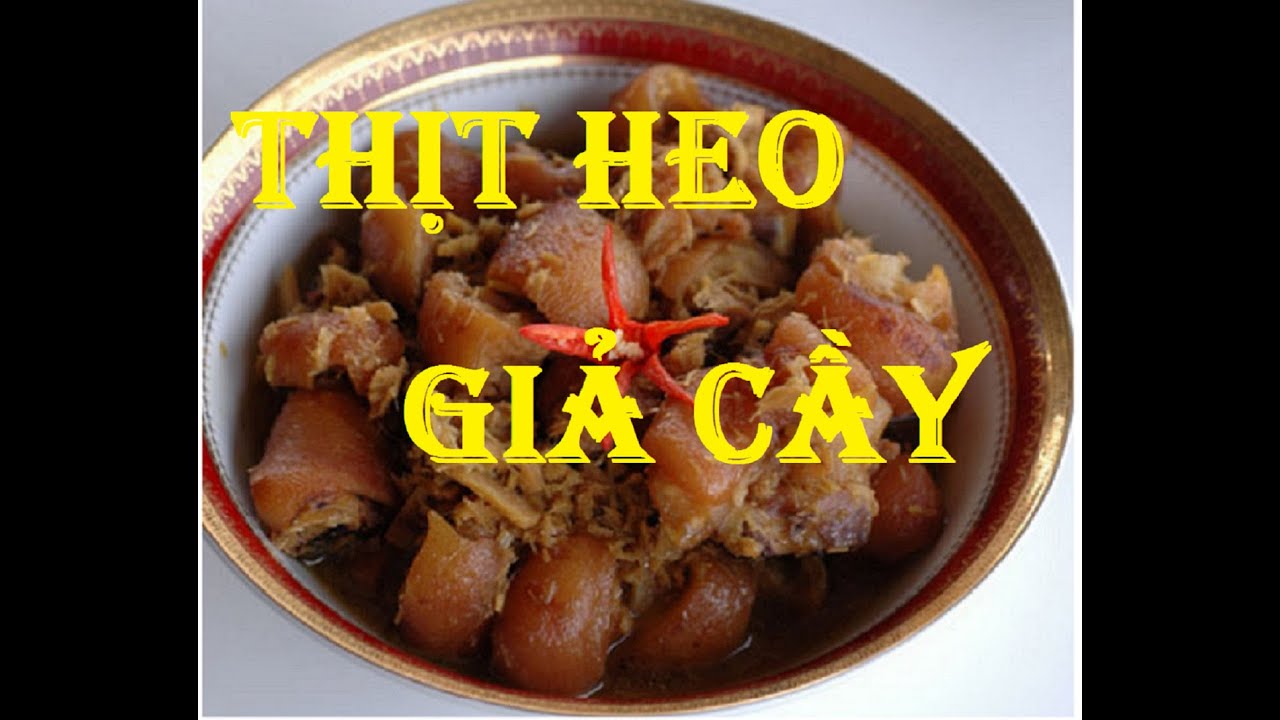 Thịt heo giả cầy - Cách nấu thịt heo giả cầy - youtube