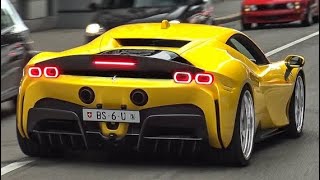 Ferrari SF90 Stradale Compilation  V8 SOUND!