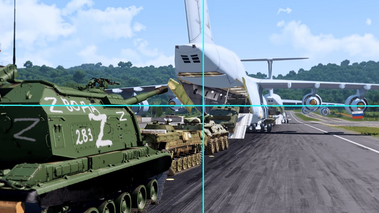 Russian Cargo Jet Carrying Vehicles Destroyed By Missile At Takeoff