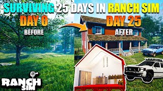 I Survived 25 Days In Ranch Simulator - Ranch Simulator Hindi Gameplay - Ranch Sim Hindi - SANZY