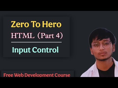 HTML full course (part 4) | learn input controls in html | full html ...