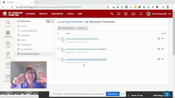 Creating Templates for Schoology Courses in Resources