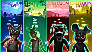 Cartoon Cat vs Cartoon Dog vs Cartoon Rat vs Cartoon Mouse Song - Tiles Hop EDM Rush screenshot 2