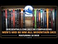 2023 mens mid 80 all mountain ski comparison with skiessentialscom