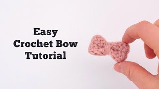 How to Crochet a Bow for Your Amigurumi - in 10 minutes! by Theresa's Crochet Shop 8,311 views 2 years ago 3 minutes, 1 second