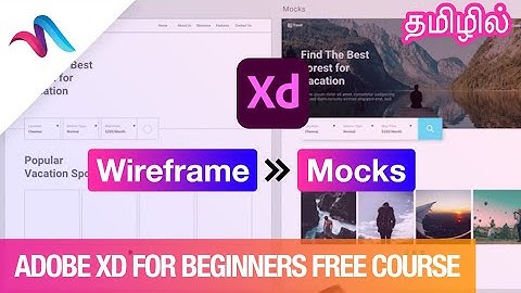 தமிழில் - Adobe XD for beginners Free course | Tutorial | Course No 1 | Makecolor tech Tamil