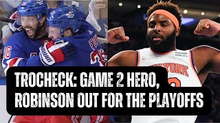Rangers 6-0 in the Playoffs | Robinson Out Due to Ankle Injury - RECAP/REACTION
