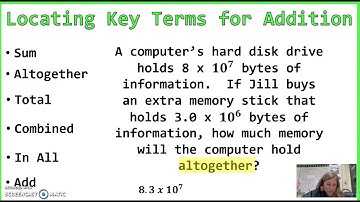 Scientific Notation Word Problems
