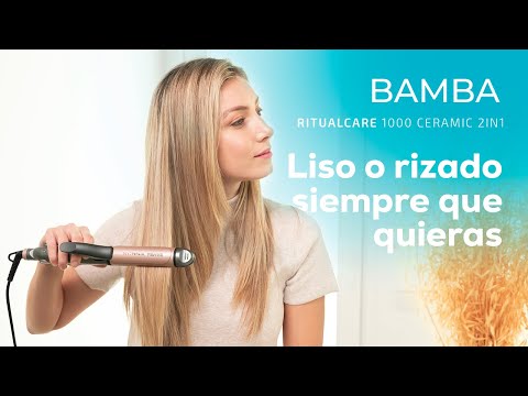 Cecotec Bamba RitualCare 1000 Ceramic 2in1 Plancha de pelo Caliente Gris,  Rosa 82 W 2 m