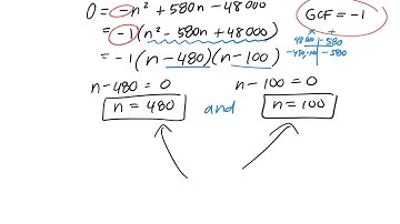 How to solve quadratic relations example 1 6.6 gr 10 academic