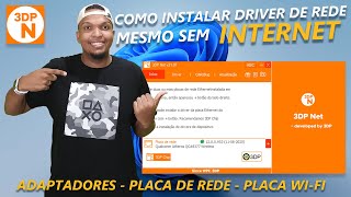 🔵Como Instalar Driver de Rede mesmo Sem Internet Placa de Rede e adaptadores Wi-fi com 3DP Net🔵 screenshot 2