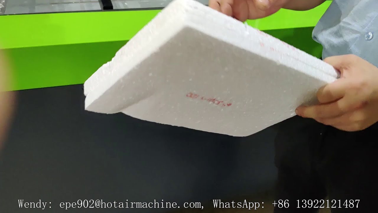 Styro 120 EPS Foam Sheet Bonding by Hot Air Bonding Machine / Laminating Machine / Welding Machine