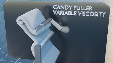 PULLING MACHINE SIMULATION - VARIABLE VISCOSITY #Shorts