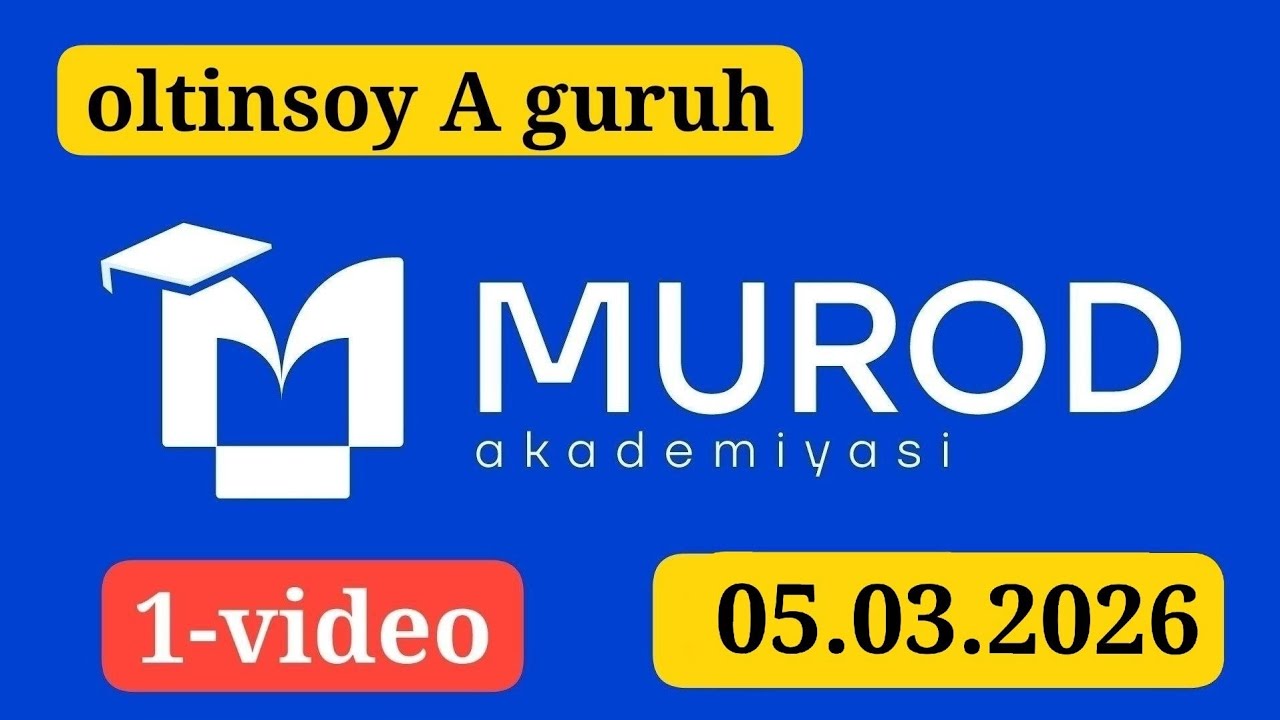 OLTINSOY A GURUH. YOSH IQTIDOR EGALARI 2-QISM 17-MAVZU. 05.03.2026