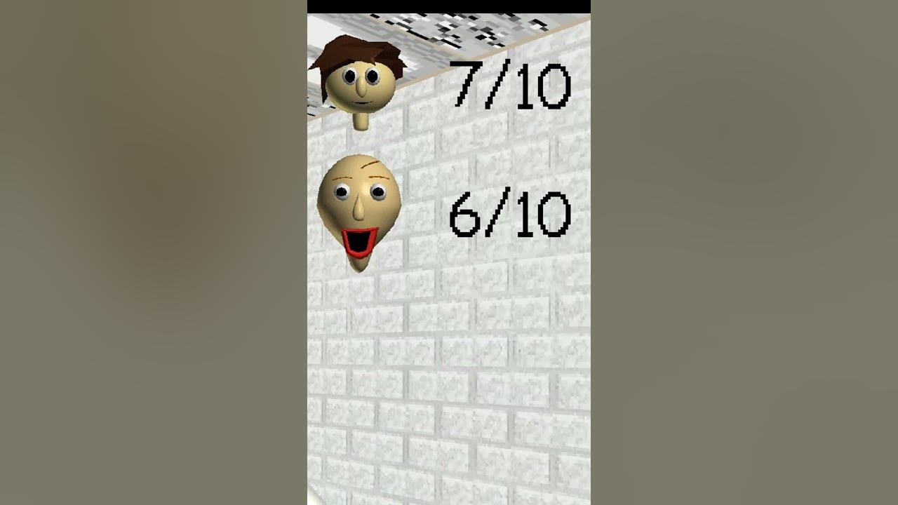 Baldi and you are competing! Baldi & Student Race - Baldi's basics mod #shorts #gameplay #baldi