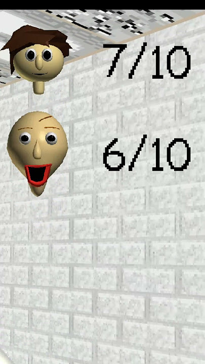 Baldi and you are competing! Baldi & Student Race - Baldi's basics mod #shorts #gameplay #baldi