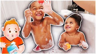 DJ \& Kyrie BedTime Routine Johny Johny Yes Papa | DJ's Clubhouse