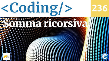 Sommare numeri in serie con la ricorsione in C - Video 236
