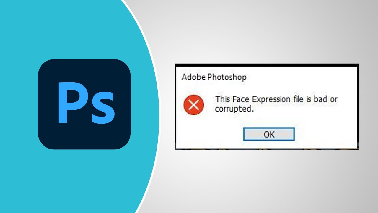 حل مشکل ارور فتوشاپ .Error photoshop this face expression file is bad ...