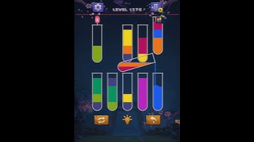 Sort water color puzzle level 1376 , Water sort puzzle level 1376 , #shorts