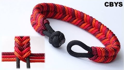 How to Make a 6 Strand Fishtail Paracord Survival Bracelet - Clean Design - Knot and Loop Closure
